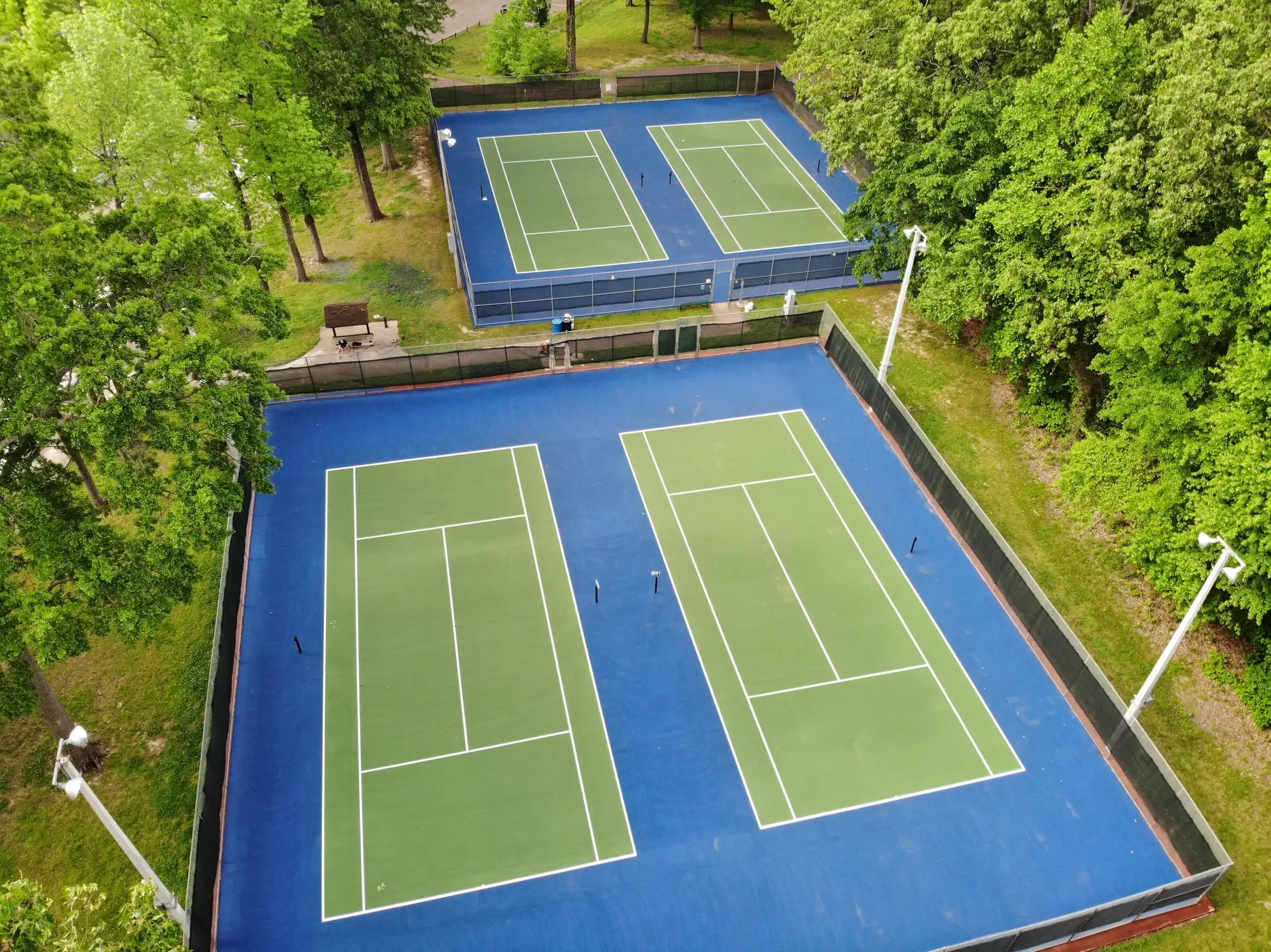 Post-tension concrete court